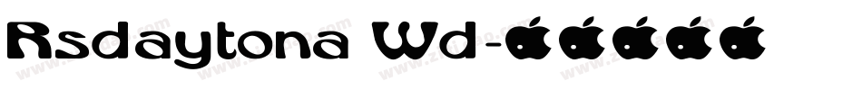 Rsdaytona Wd字体转换